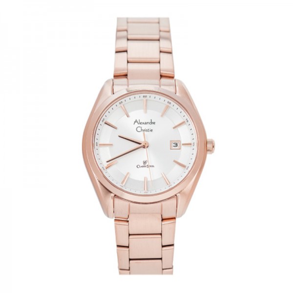 Alexandre Christie AC 8648 Rosegold White Lady LDBRGSL